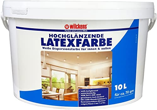 Wilckens Latexfarbe hochglänzend, 10 l, Weiß