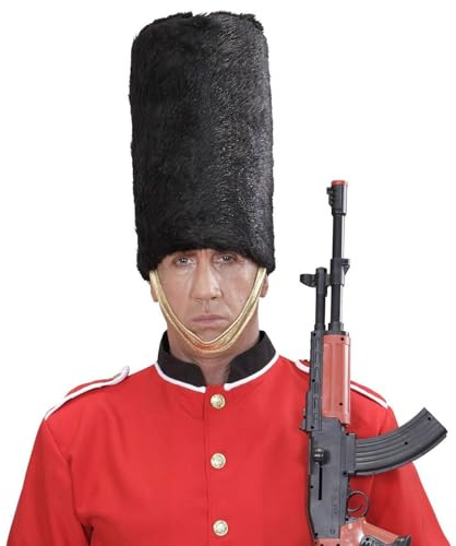 Widmann ? Sombrero de guardia real de peluche, color negro, talla única. Código: WDM4539R