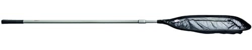 sera Pond Laubkescher | Teleskopstiel 220 cm | Feine Netzmaschen 1 mm | Präzises Einfangen | Optimale Teichpflege | Sicherer Halt 26-30 mm | Effizientes 60 x 50 cm Netz