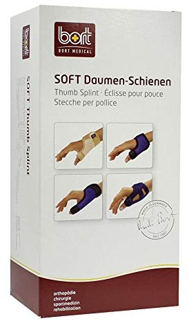 BORT Soft Daumenschiene lang L blau 1 St