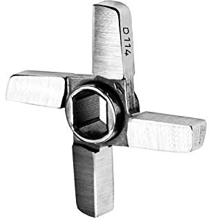 Wolfcut Unger D114 Couteau cruciforme pour hachoir à viande à double tranchant 4 lames