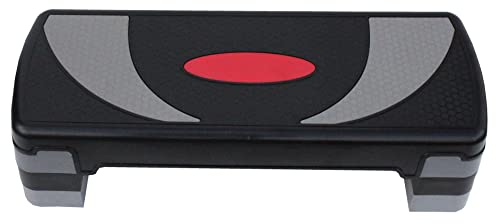 Lisaro Aerobic Stepper, Fitness Stepper, rutschfeste Heimfitness-Trainingsgeräte. höhenverstellbare, Plattform, 80x30 cm Stepp-Bench für Fitness, Workouts zu Hause und im Studio