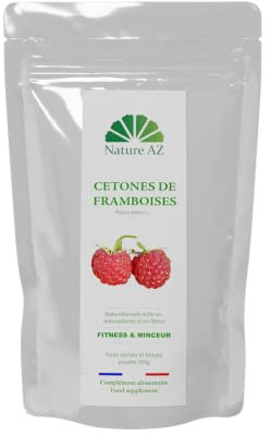 Cétones de framboises en poudre | sachet 100g | Booster du métabolisme | Fabriqué en Occitanie