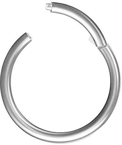 Piersando Titan Piercing Ring für Septum Tragus Helix Ohr Nase Lippe Brust Intim Clicker Scharnier