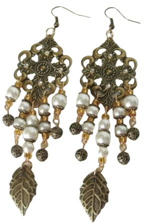 Medieval Earrings, handmade jewelry renaissance art deco victorian edwardian art nouveau