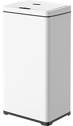 Cestino Spazzatura Smart Induction Trash Can Cash 13 Gallon in Acciaio Inox Cestino Automatico Cash BACCIA Cash INDOR Cash con Coperchio, Alimentato da batterie (Non Incluse) Pattumiera Rotonda