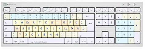 LogicKeyboard Tastiera Dislessia Alba DE (Mac)