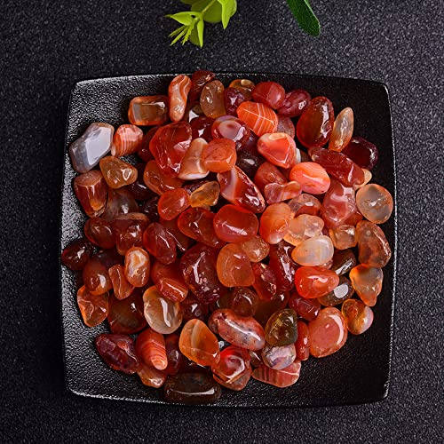 50 g d'agate naturelle en cristal d'améthyste pierre minérale gravier pour décoration d'aquarium, agate rouge, 50 g