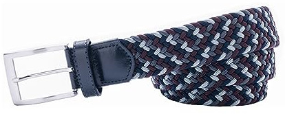 ALBERTO Herren Gürtel Braided Belt