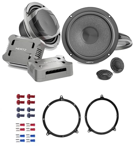 Hertz Auto Lautsprecher 16,5cm CK 165 mit Einbauset kompatibel mit Audi A4 Avant B5 (8D) 1995-2001 Türen vorne/hinten 570 Watt 2 Wege Kompo