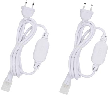 BENLUN 2 LED Streifen Stecker AC 200V-240V | nur für AC 230V 10mm X 6mm 288LEDs/m COB LED Streifen