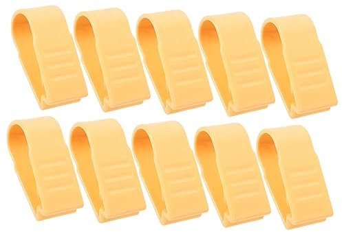 TOPBATHY 10stücke Teiliges Feste Betttuch-Clips Gelb Spurlos rutschfest Für Bettlaken Matratzenauflagen Und Tischdecken Schonender Stoffschutz Einfache Befestigung Langanhaltende Fixierung