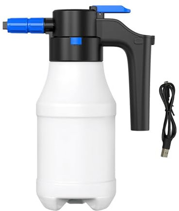 Candeon Pulvérisateur à Mousse Electrique Voiture, 1,5 L Pulvérisateur à Pression à Pompe Canon A Mousse Voiture à Batterie, sous Pression Electrique Pulverisateur A Main pour Lavage Auto, Jardin