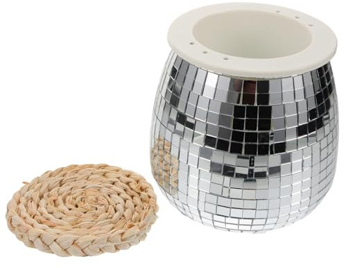 Parliky Disco Ball Planter Mirror Surface Flower Pot Hanging Plant Pot for Indoor Outdoor Decor Unique Decorative Hanging Basket Ornaments