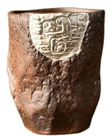 Teiere Servitori Di Caffè Set Da Tè Da Viaggio Set Da Tè In Ceramica Fatto A Mano Vaso Da Tè A Tazza Singola Tazza Totem Master In Argento Dorato Tazza Da Tè In Ceramica Grezza Vintage Teiere Servizi