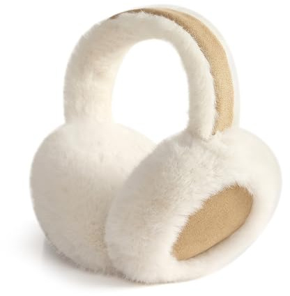 FSMILING Verstellbar Winter Ohrenwärmer Plüsch Ohrenschützer Winter Earmuffs Ear Warmer Für Damen Frauen Mädchen,1/2 Pack