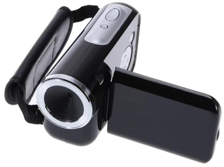 VILLCASE Caméra Vidéo Mini Dv 16mp Interpolée Écran Tft 2 Pouces, Plastique Léger, Balance des Blancs et Compensation D'exposition, Enregistreur Portable sans Batterie