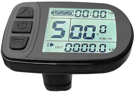 ComfyHarbor KT-LCD5 E-Bike Display Konsole LCD Bildschirm Modul mit wasserdichtem 5-poligem Anschluss Fahrrad Computer Monitor 210mm Kabel Schwarz