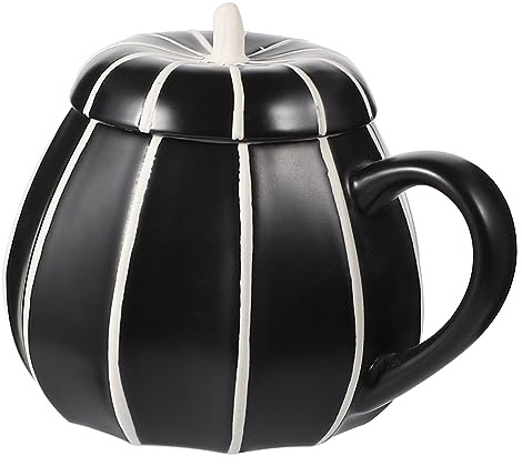 IMIKEYA Tasse Céramique Forme de Citrouille avec Anse Résistante Chaleur pour Café Lait et Jus pour Halloween et Usage