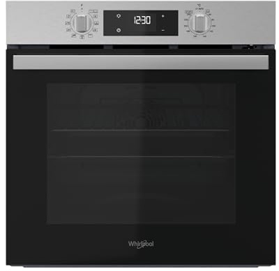 Whirlpool OMR58RR0X - Forno Multifunzione Da Incasso, Elettrico, Ventilato, Pirolitico, Capacità 71L, Acciaio Inox, Classe A+. Cook 3, Cool Door, Easy Clean. 59,5 x 59,5 x 55,1cm