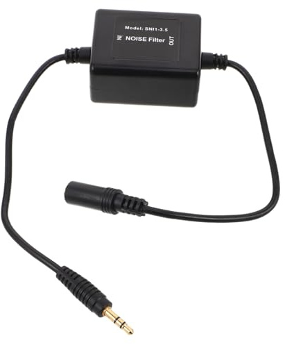 TEHAUX Isolatore Rumore per Autoradio Auto Filtro Audio Aux Soppressore Disturbi e Umidità Isolamento per Chiamate Nitide e Audio Pulito in Viaggio