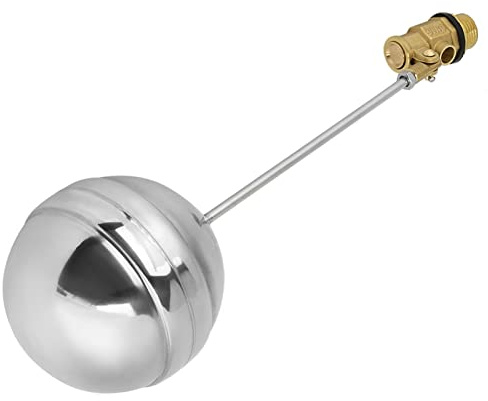 Karlak Sfera Galleggiante DN15, Valore del Sensore Dell'acqua con Filettatura Maschio in Ottone, per Misurazioni del Livello di Liquidi con Ottone di Alta qualità, Processo di