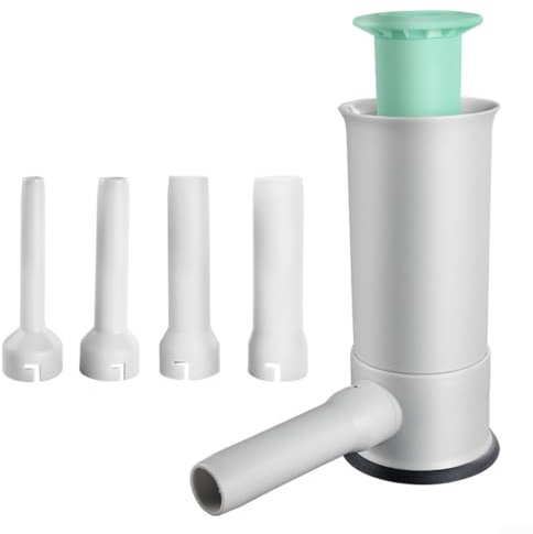 Sausage Filling Machine for Household Use with 4 Different Size Stuffing Tubes Stainless Steel and PP Construction for Durable Food Safe Operation (A)