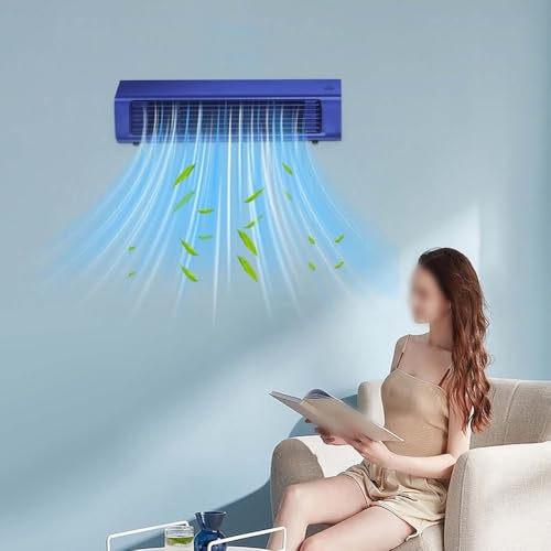 Homeponnew Ventilateur mural sans fil avec chargement sans fil, installation sans perçage, climatiseur portable pour cuisine, chambre à coucher et bureau