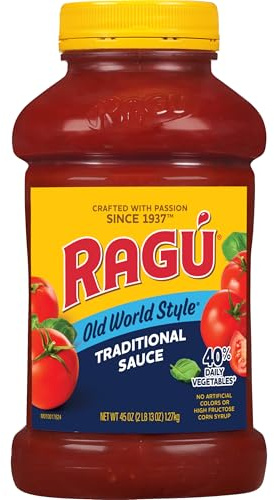 Pasta Sauce, Old World Style, Traditional, 45 Oz, 2.81 Pound (Pack of 1)