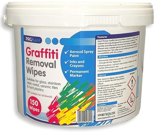 Graffiti Wipes 150 Large Wipes x 4
