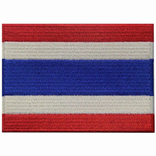 Thailand-Flagge Bestickter Thailänder Aufnäher zum Aufbügeln/Annähen
