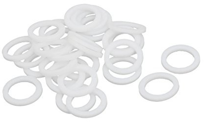 Aexit 20mmx14mmx2mm PTFE-Runde Unterlegscheibe Dichtring Weiß 30st (ff28ab094bb62703cd430fdc3392c6ed)