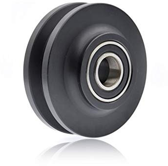 Seilrolle Rolle, 2PCS / lot Bad Doppellager Scheunentor Rolle, amerikanische Schiebetür Pulley Kabinett Fensterscheiben Tür Runner Sliding Dusche