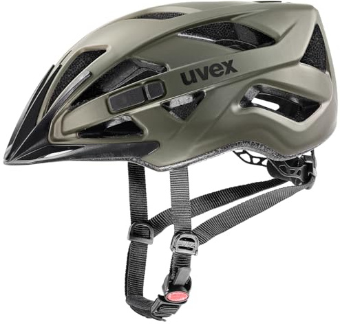 uvex Touring cc - Leichter Allround-Helm für Damen und Herren - individuelle Größenanpassung - erweiterbar mit LED-Licht - Smoke Green matt - 52-57 cm