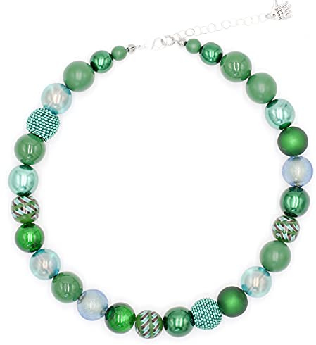 Feliss Perlenkette Halskette Damen Handmade 45 cm Statement Kette | Ketten aus Perlen Choker Halsband aesthetic Necklace Schmuck Beads Perlenkette für Frauen