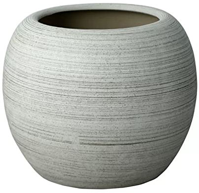 Maceta Interior Macetas grandes creativas Macetas de jardín redondas for plantas de interior y exterior, Macetas decorativas de cerámica con profundidad de raíz más profunda, Macetas de jardín reutili
