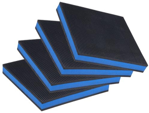 PATIKIL Caoutchouc Anti Vibration Tampons 6 x 6 x 7/8 Pouce 4 Paquet | EVA Lourd Centre Isolation Tapis, Air Compresseur Caoutchouc Pieds, Pour Climatisateur HVAC Rondelle Et Sec