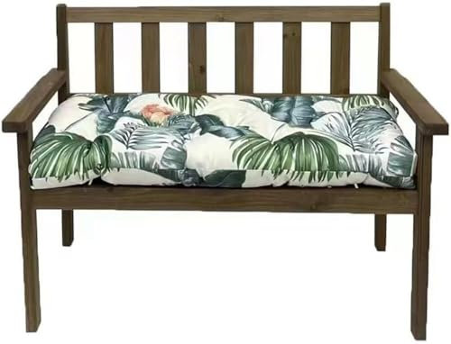 Bankkissen Bankauflage Stuhlkissen Bankpolster Sitzkissen Bank Outdoor Gartenbank Auflage Sitzkissen 150x50 120x50 100x50 Gartenbank Kissen 150 Sitzauflage Gartenstuhl(Leaf,100x50 cm 39x20 in)