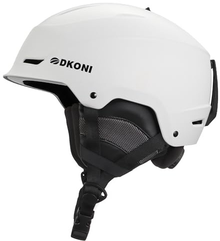 Ski Helmet for Adults Snowboard Helmet Men Women Youth Certified Snow Sports Helmet for Skiing Snowboarding (White, Large: 22.5-24.5 inch (58-62cm))
