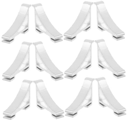 ETHZZLE 12pcs Metal Refrigerator Freezer Shelf Clips Fridge Door Holder Magnetic Clips