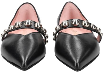 PrettyBallerinas Ballerina 50628, Glattleder, Schwarz, Damen EU 39,5