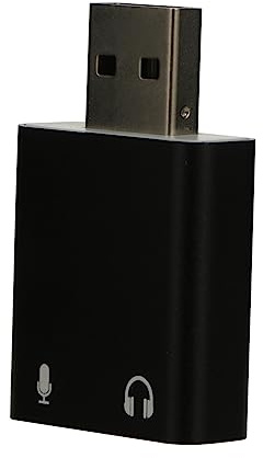 DIYEAH Adaptateur Audio USB Externe Stéréo avec Prise Micro et Casque Compatible Systèmes Alternative pour Cartes Défectueuses