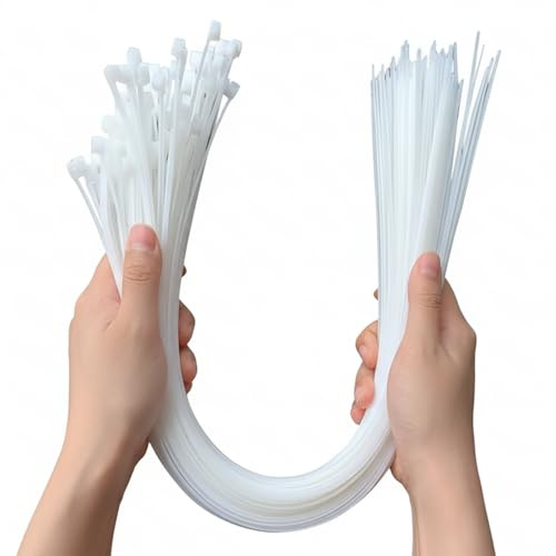 zuizhan 100 Pack Large Cable Ties Heavy Duty, 450mm X 9mm, 80kgs/175lbs Tensile Strength, Uv Resistant Extra Long Cable Ties, for HVAC Work, Outdoor Use, Heavy Duty Home Projects