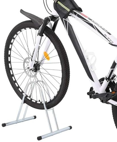 Eleganz Fahrradständer für 1 Fahrrad - Freistehend aus verzinktem Stahl, stabil & wetterfest - Ideal für Garage, Garten oder Wohnung - Platzsparend & einfach zu montieren