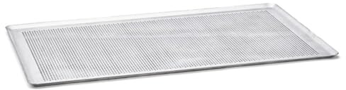 De Buyer - Plaque pâtissière en aluminium perforée aux bords pincés - 60 x 40 cm -, Argent