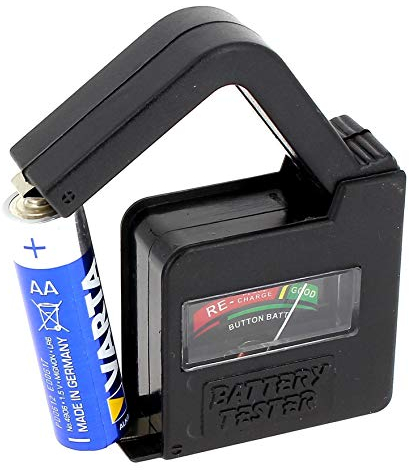 Transmedia Batterie-Tester, AA/AAA/C/D / 9V-Block NB1L