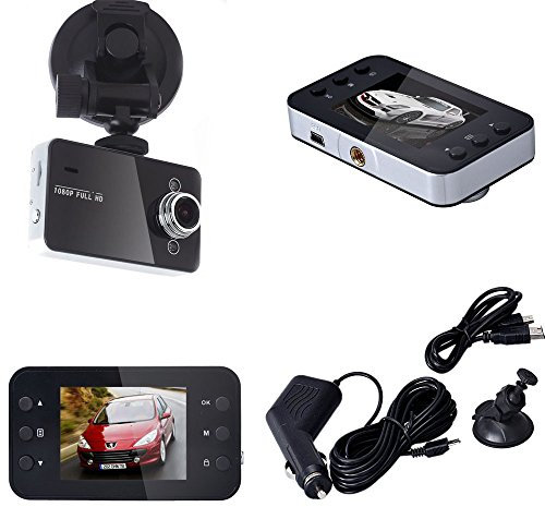 Peibo H-6 Full HD 1080p auto DVR veicolo telecamera registratore video Cam con schermo da 7,6 cm
