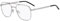 HUGO Quadratisch Metall Brillen in Ruthenium für Herren, Brille mit Sehstärke, optional mit Sonnenbrillen tönung oder Blaulichtfilter (Modell HG 1034)