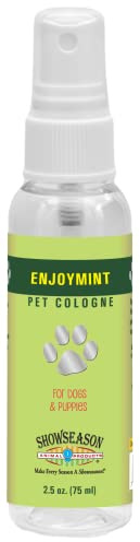 Showseason® Enjoymint Dog Cologne 2.5 oz | Travel Size, Dog Perfume Long Lasting, Deodorizing Spray