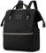 Tzowla Small Laptop Backpack Women,Mini Backpack for School Girls,Stylish College School Casual Daypack Bookbag,Work Bags Shopping Light Weight Rucksack Fits 13.3 Inch Netbook/Computer-Black